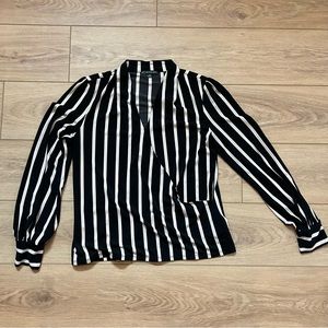 Striped Long Sleeve Blouse